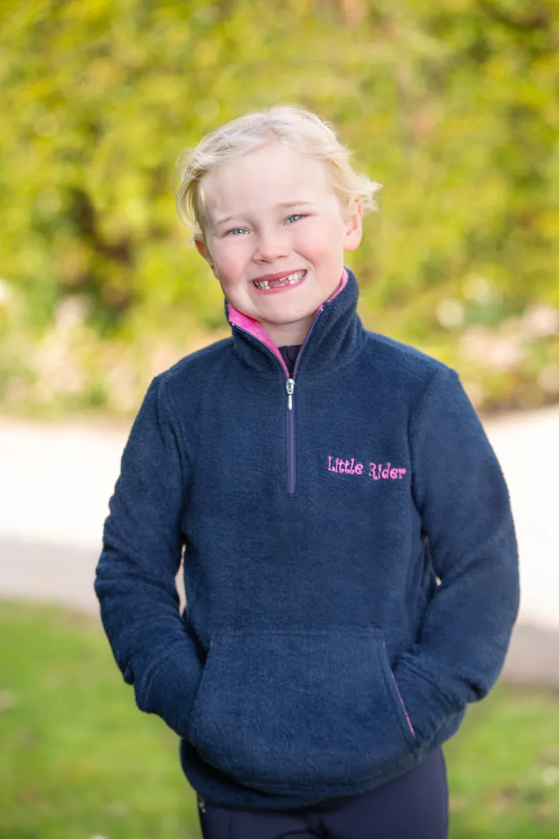 Hy Equestrian Nina Soft Fleece By Little Rider - Navy/Pink-1